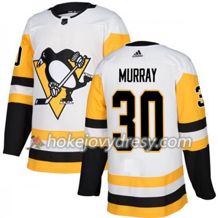 Pánské Hokejový Dres Pittsburgh Penguins Matt Murray 30 Bílá 2017-2018 Adidas Authentic